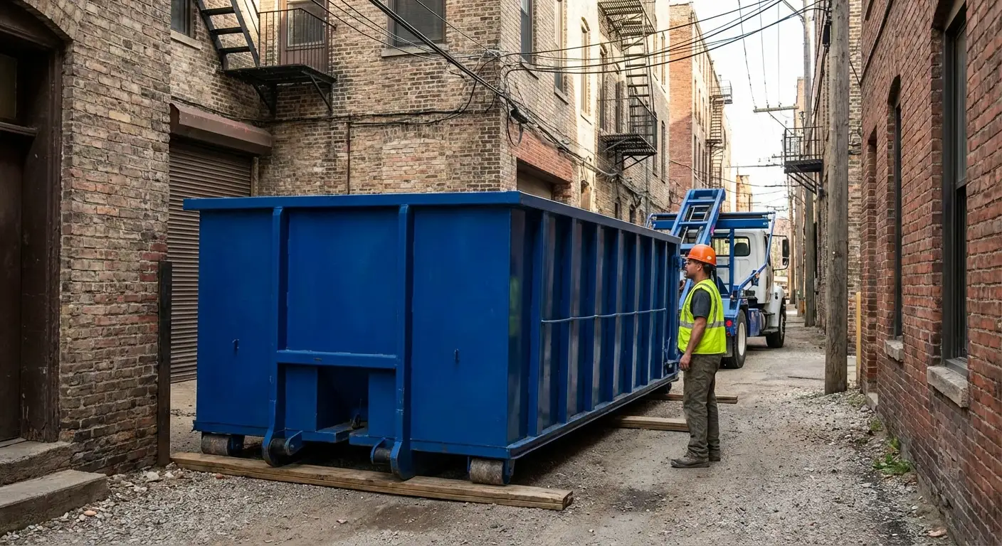Narrow alley access challenges in Los Angeles
