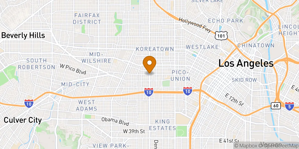  neighborhood map in Los Angeles, CA