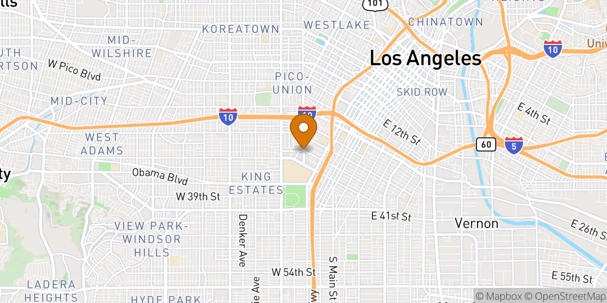  neighborhood map in Los Angeles, CA