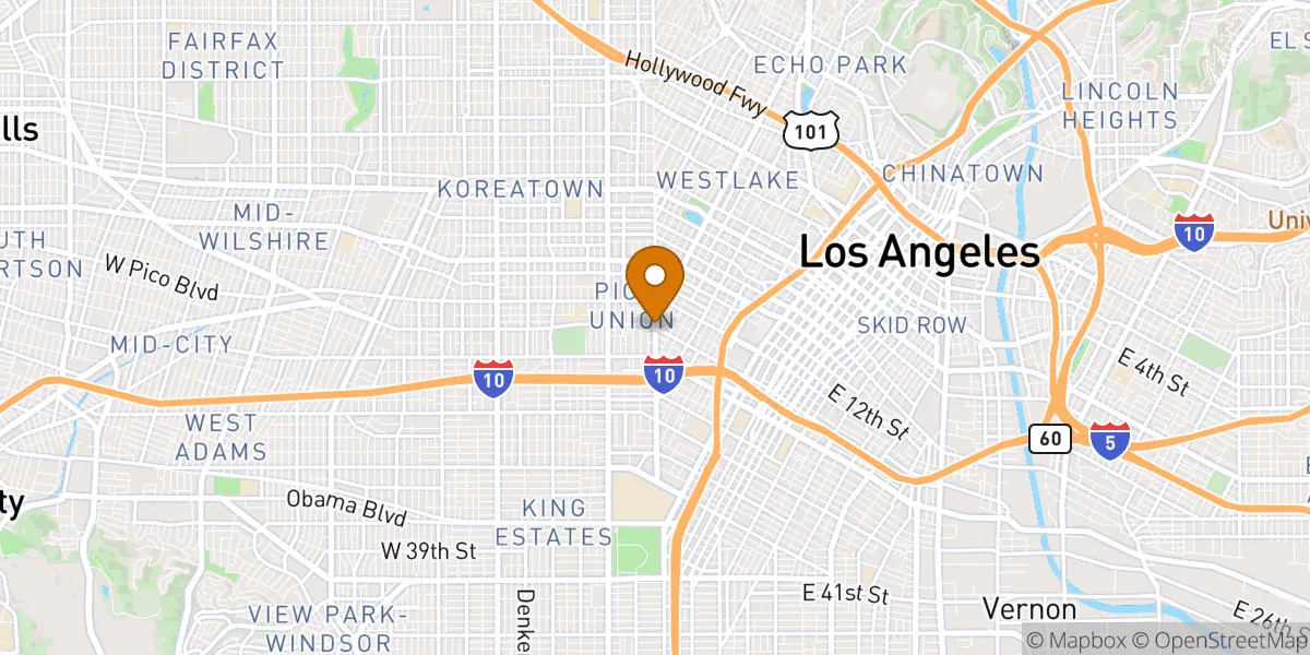  neighborhood map in Los Angeles, CA