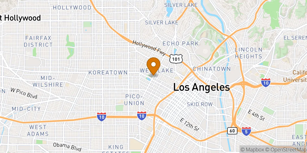  neighborhood map in Los Angeles, CA