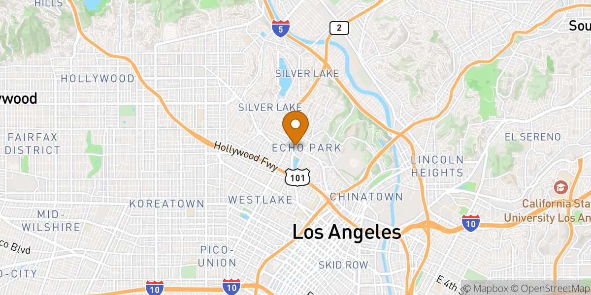  neighborhood map in Los Angeles, CA